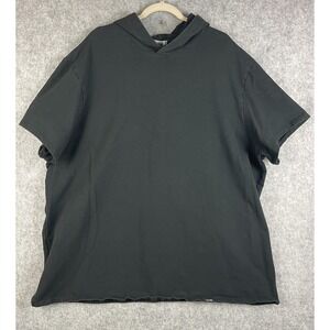 One Bone Hoodie Sweatshirt Mens 3 4XL Black Short Sleeve Stretch Minimal